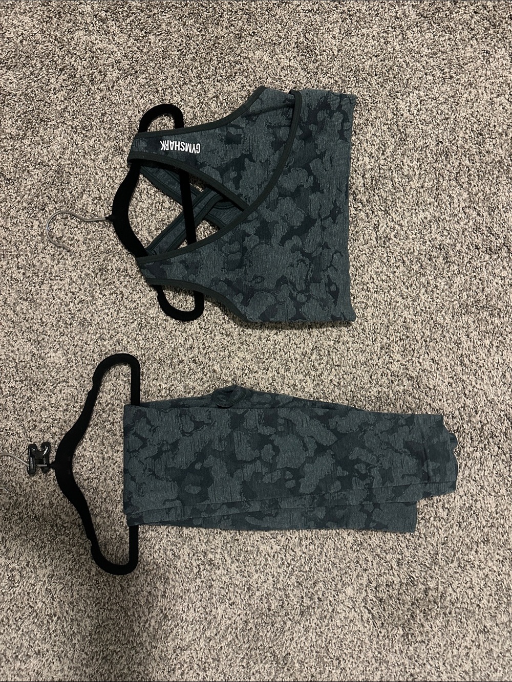 Gymshark Dark Green Camo Active Set